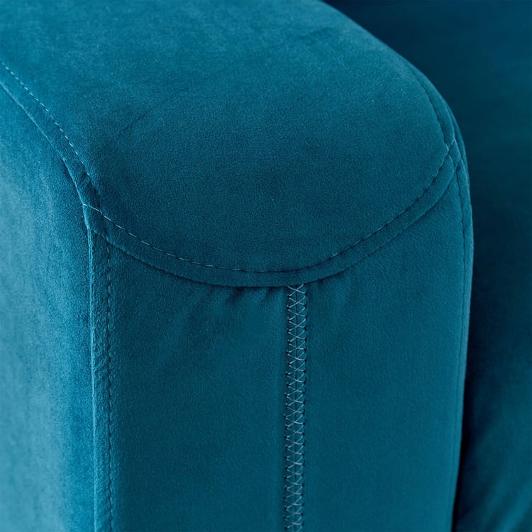 Quebec Velvet 2-Seater Sofa - Teal