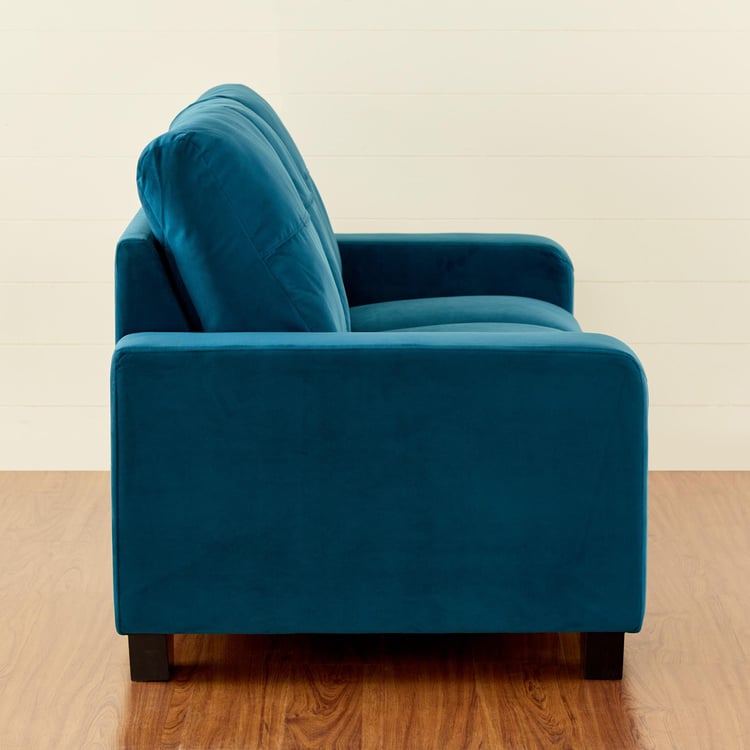 Quebec Velvet 3-Seater Sofa - Teal