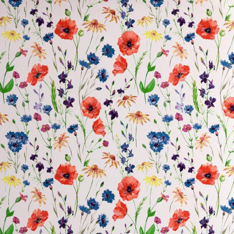 PORTICO Tuscan Multicolour Printed Cotton Queen Bed-In-A-Bag Set - 4Pcs