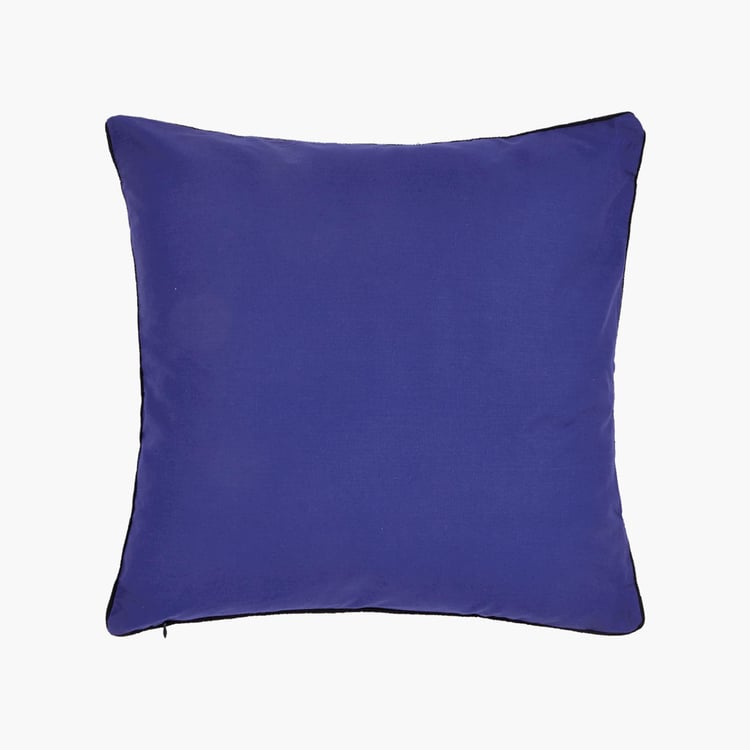 PORTICO Happiness Is Blue Solid Cushion Cover - 41x41cm - Set Of 2