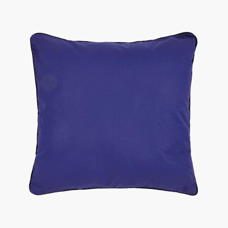 PORTICO Happiness Is Blue Solid Cushion Cover - 41x41cm - Set Of 2