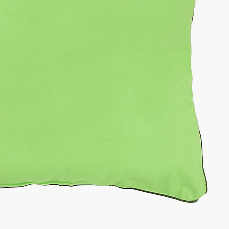 PORTICO Flow Happiness Is Green Pillow Shams - 61x61cm - 2Pcs