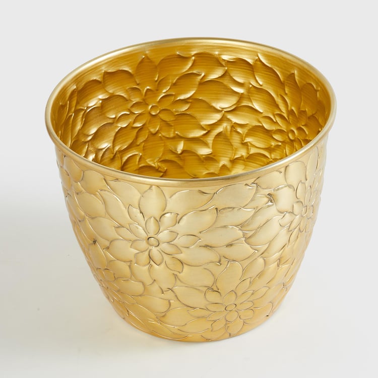 Corsica Eden Metal Embossed Planter