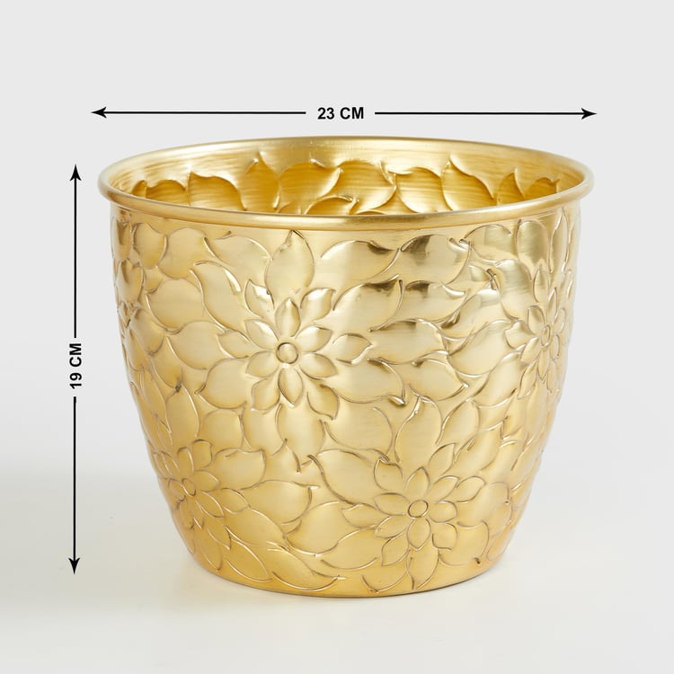 Corsica Eden Metal Embossed Planter