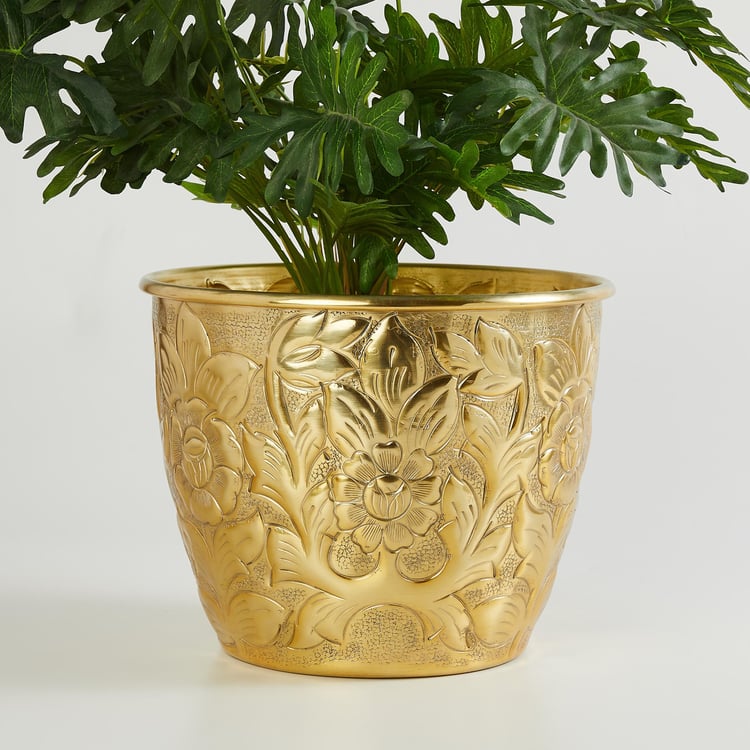 Corsica Eden Metal Embossed Planter