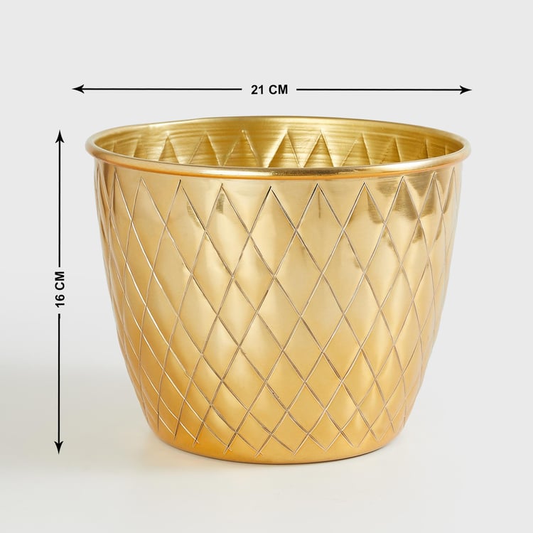 Corsica Eden Metal Embossed Planter