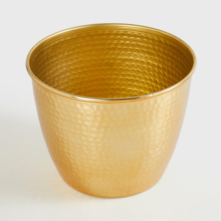 Corsica Eden Metal Hammered Planter