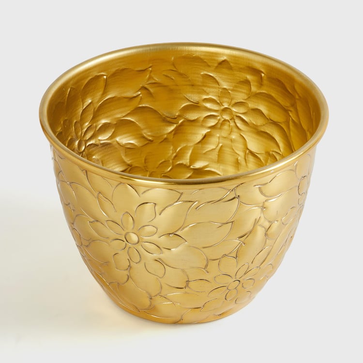 Corsica Eden Metal Embossed Planter