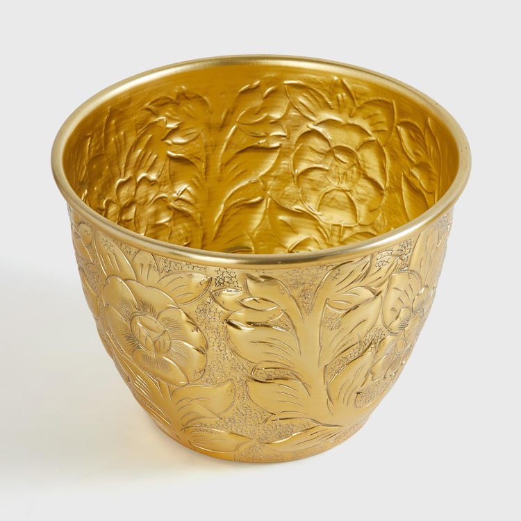 Corsica Eden Metal Embossed Planter