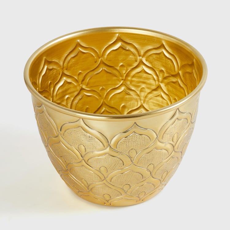 Corsica Eden Metal Embossed Planter