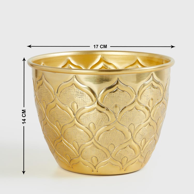 Corsica Eden Metal Embossed Planter