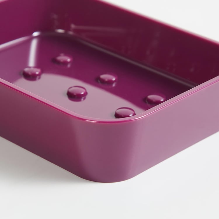 Colour Connect - Hilda Purple Solid Soap Dish