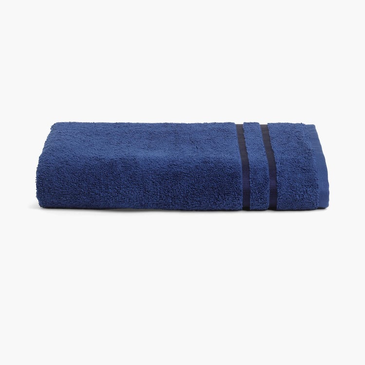 SPACES Atrium Blue Cotton Bath Towel - 70x150cm