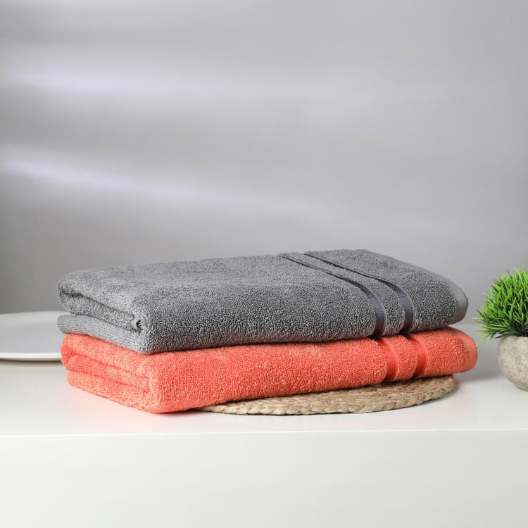 SPACES Atrium Multicolor Cotton Bath Towel - 70x150cm - Set of 2
