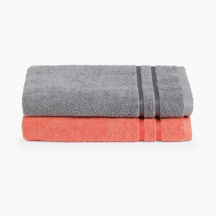 SPACES Atrium Multicolor Cotton Bath Towel - 70x150cm - Set of 2