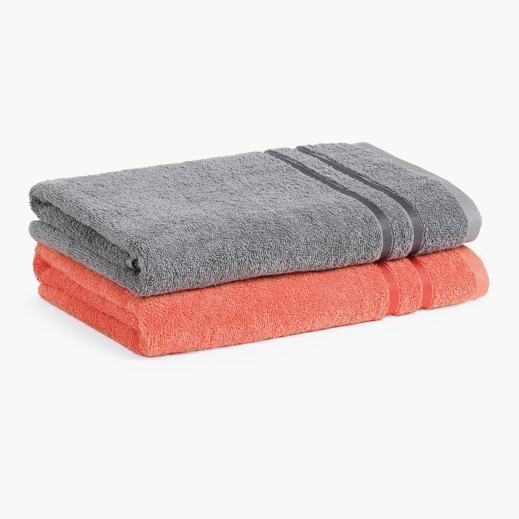 SPACES Atrium Multicolor Cotton Bath Towel - 70x150cm - Set of 2