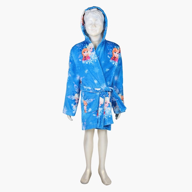 SPACES Kids Cotton Bathrobe, Blue - S