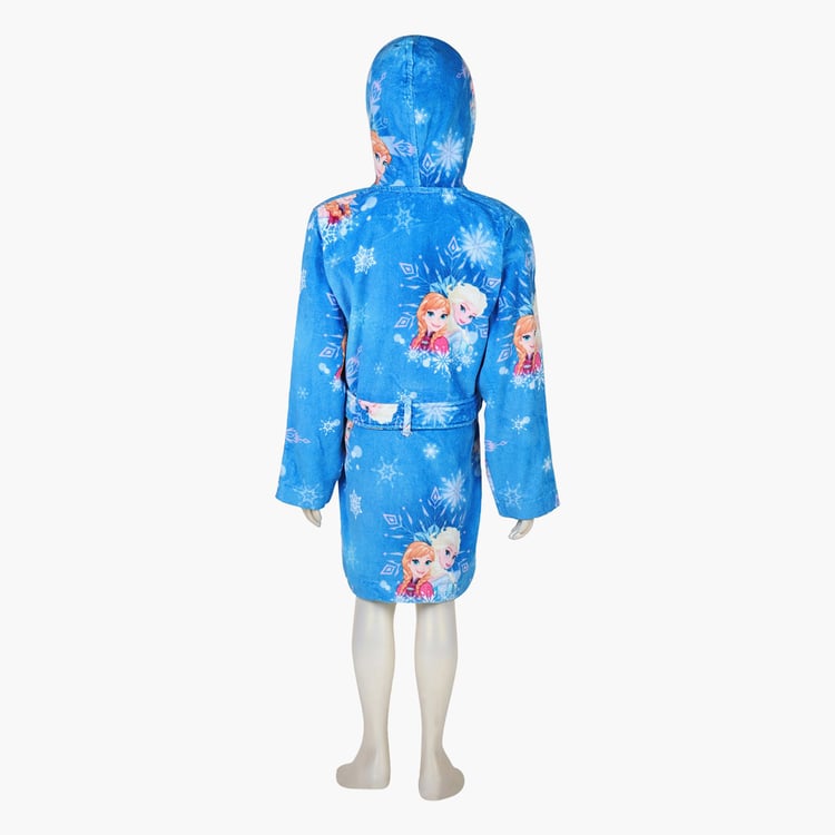 SPACES Kids Cotton Bathrobe, Blue - S