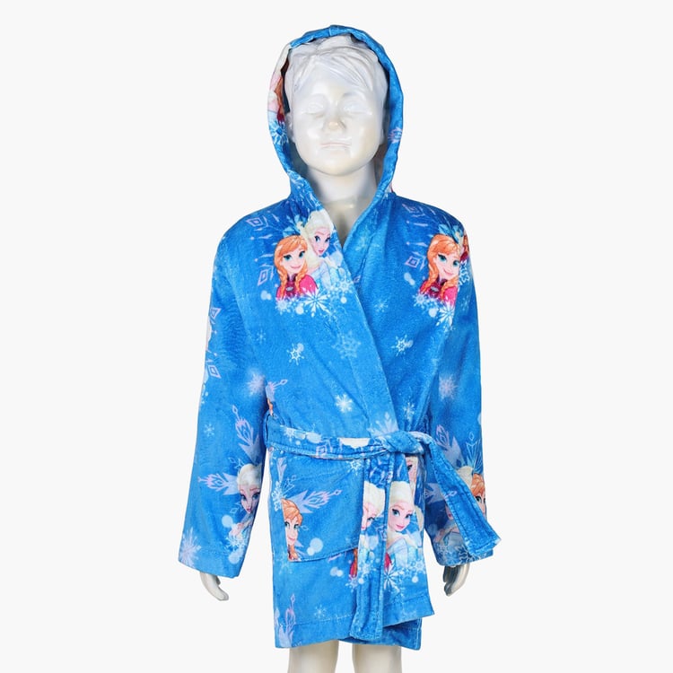 SPACES Kids Cotton Bathrobe, Blue - S