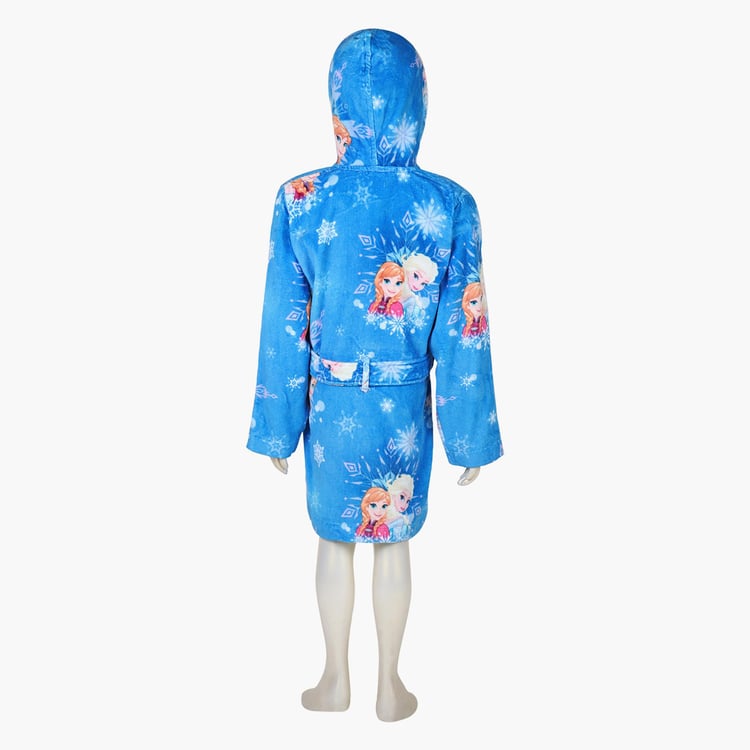 SPACES Kids Cotton Bathrobe, Blue - S