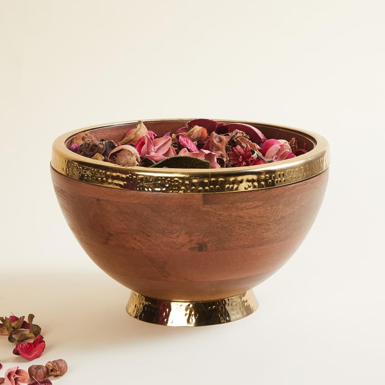 Splendid Wood Decorative Bowl