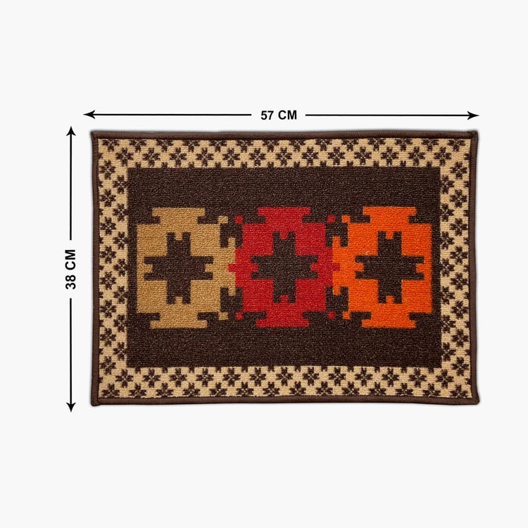 SPACES Unwinders Nylon Printed Doormat - 38x57cm