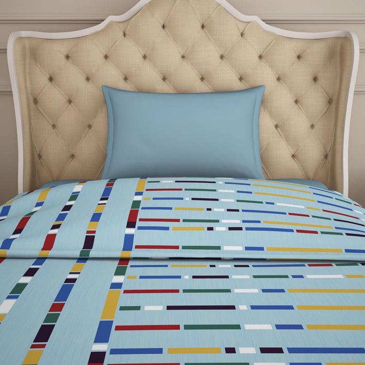 WELSPUN Value Cotton Striped Single Quilt