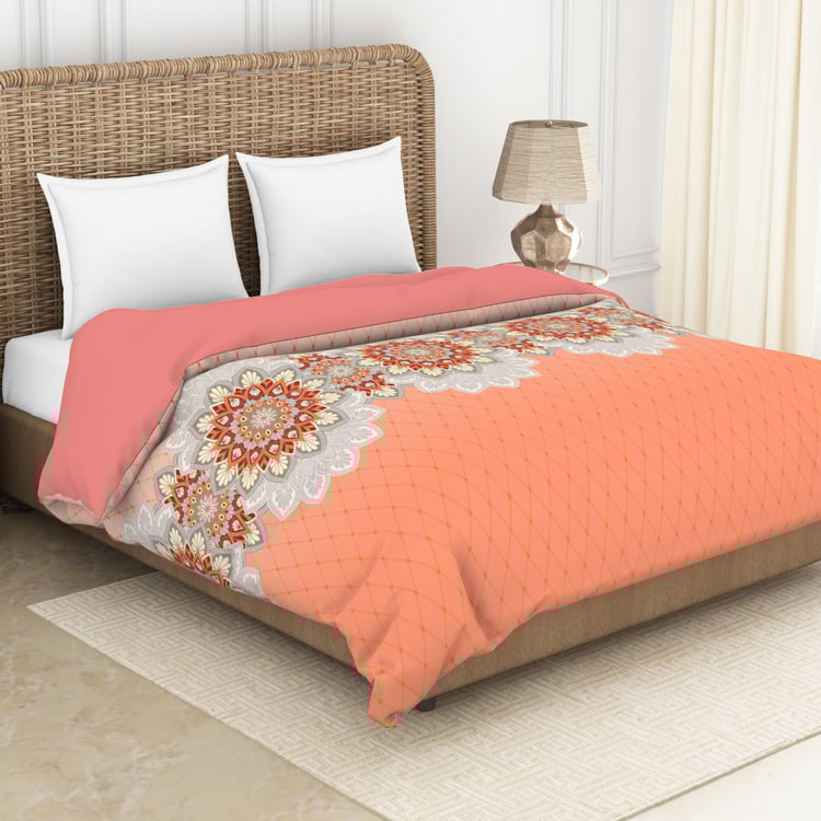 SPACES Reagalis Multicolour Printed Cotton King Quilt - 224x270cm