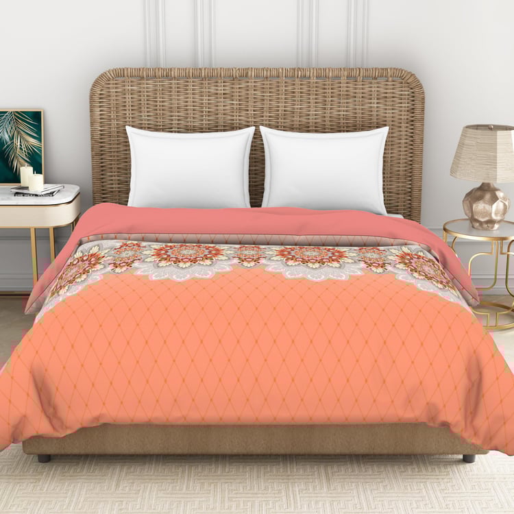 SPACES Reagalis Multicolour Printed Cotton King Quilt - 224x270cm