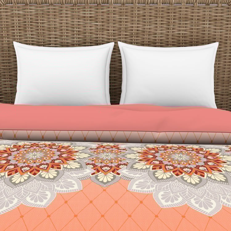 SPACES Reagalis Multicolour Printed Cotton King Quilt - 224x270cm