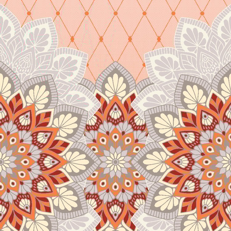 SPACES Reagalis Multicolour Printed Cotton King Quilt - 224x270cm