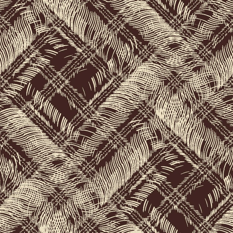 SPACES Essentials Brown Geometric Printed Cotton Single Quilt - 150x218cm