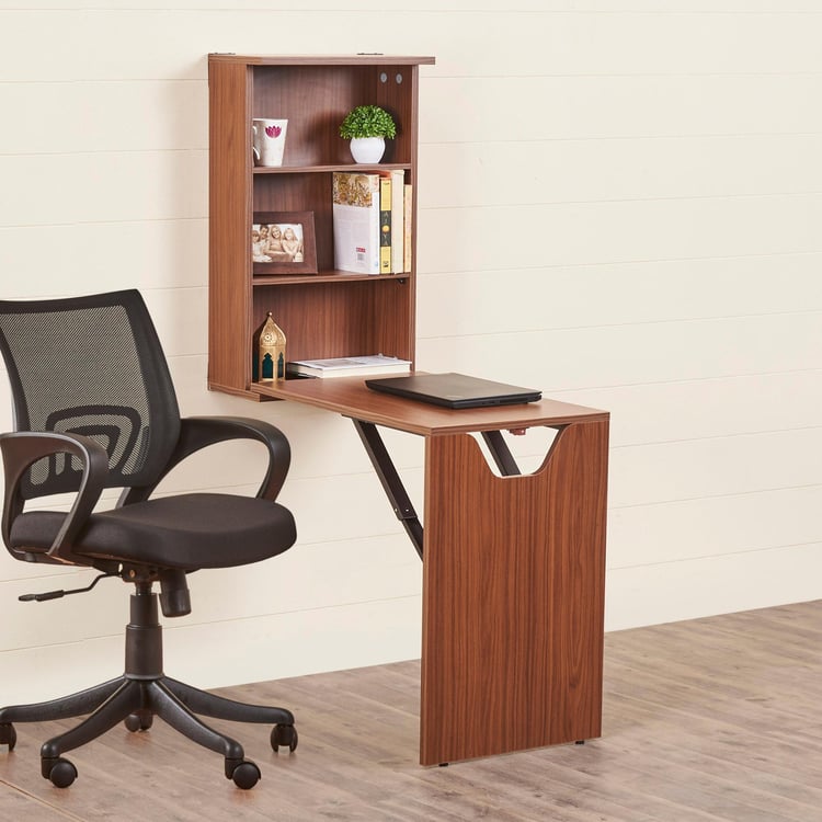 Helios Besta Flex NXT Wall Mounted Folding Multipurpose Table - Brown