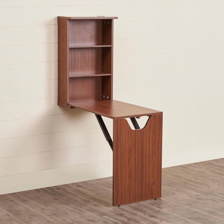 Helios Besta Flex NXT Wall Mounted Folding Multipurpose Table - Brown