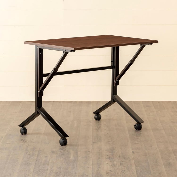 Helios Spacio NXT Folding Portable Study Desk - Brown