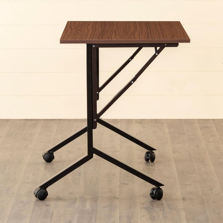 Helios Spacio NXT Folding Portable Study Desk - Brown