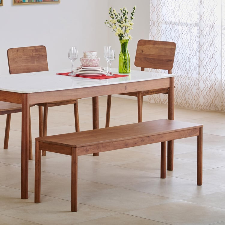 Urban Wood Acacia Wood Dining Bench - Brown