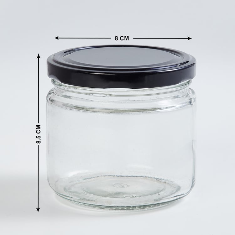 Tuscany Set of 4 Glass Jars - 350ml