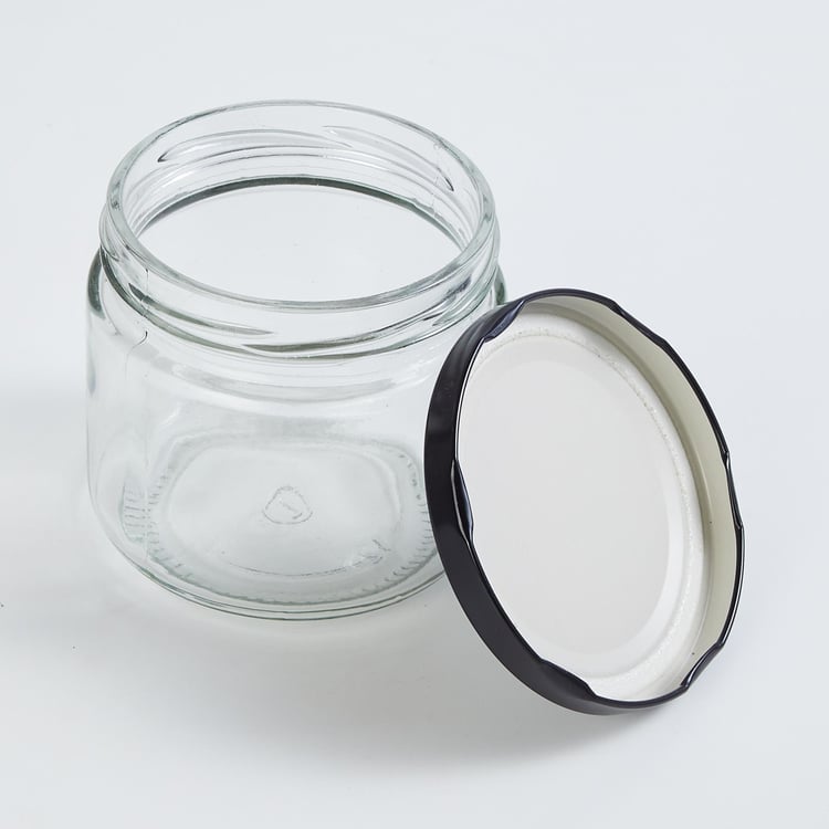 Tuscany Set of 4 Glass Jars - 350ml
