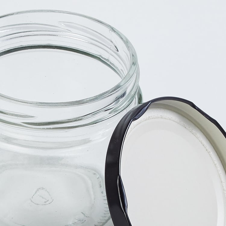 Tuscany Set of 4 Glass Jars - 350ml