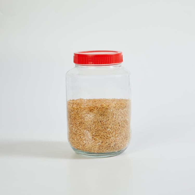 Spinel Fierie Transparent Glass Jar - 2l