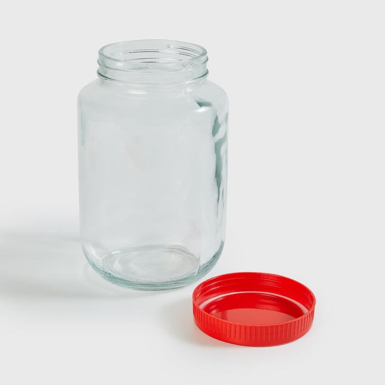 Spinel Fierie Transparent Glass Jar - 2l