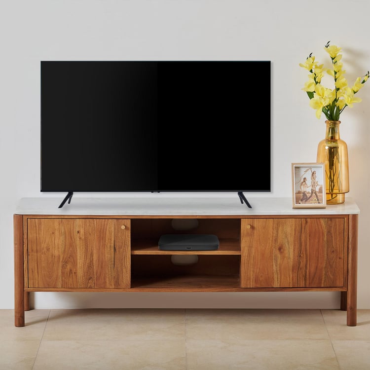 Urban Marble Top TV Unit - Brown