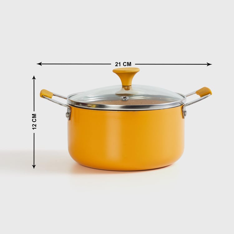 Colour Connect Aluminium Mini Casserole with Lid - 14cm