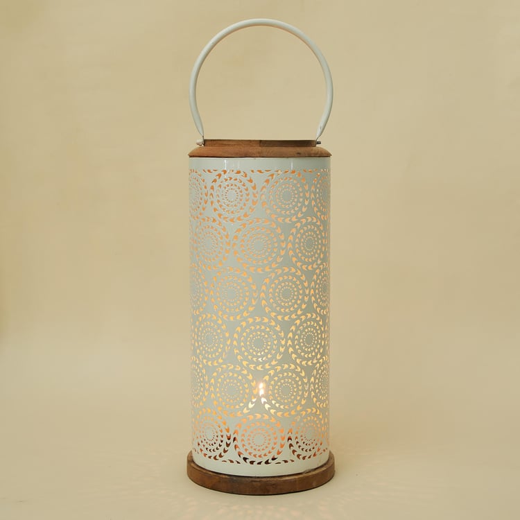 Splendid Wood and Metal Carved Lantern