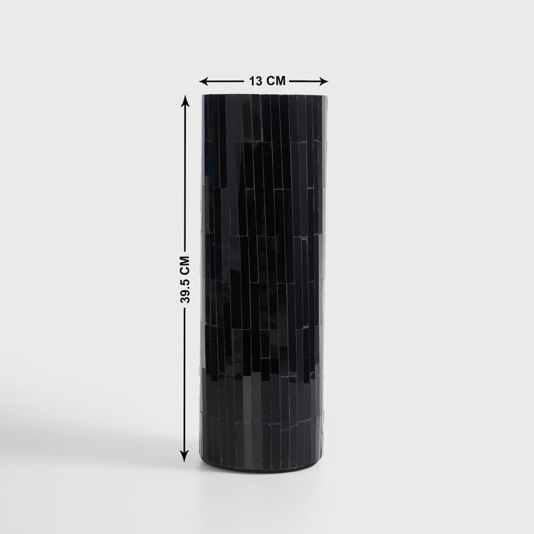 Splendid Glass Mosaic Cylindrical Vase