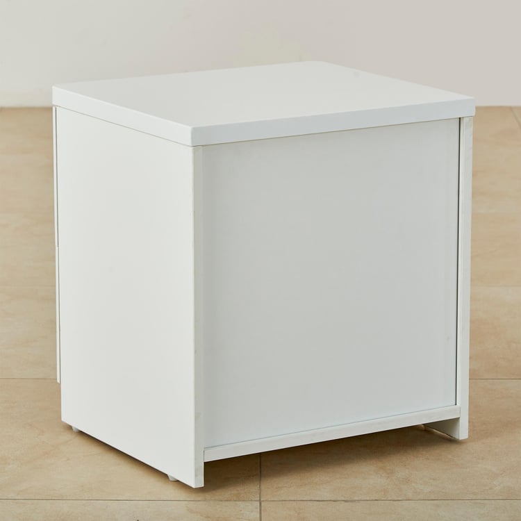 Polaris Bed Side Table - White
