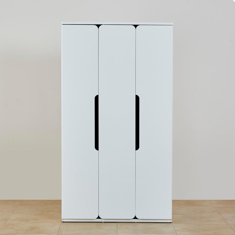 Polaris 3-Door Wardrobe - White