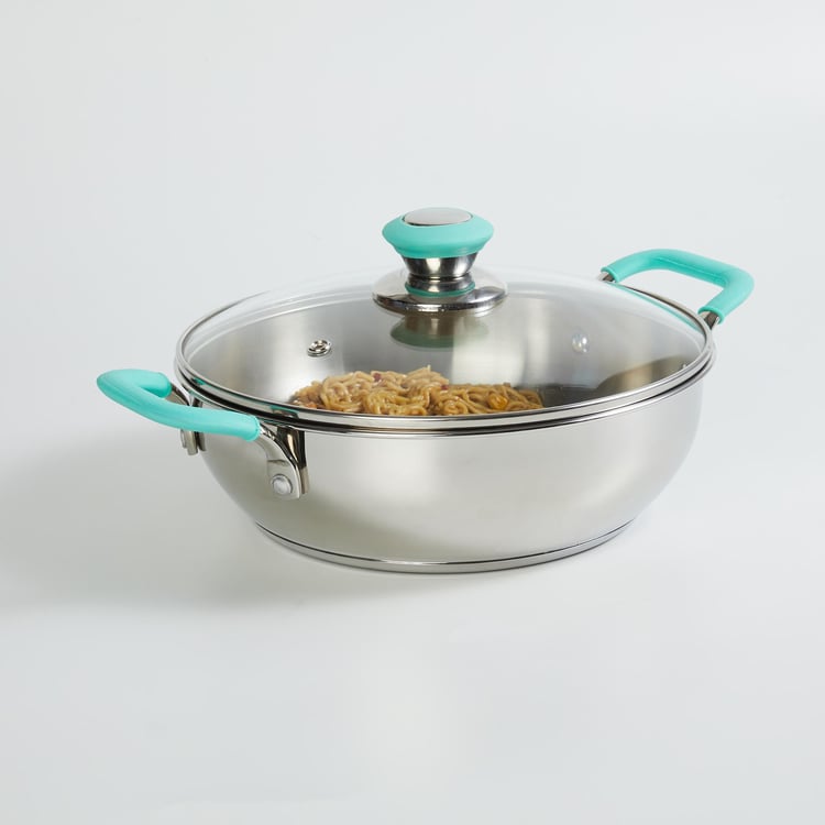 Chef Special Stainless Steel Kadhai with Lid - 3L