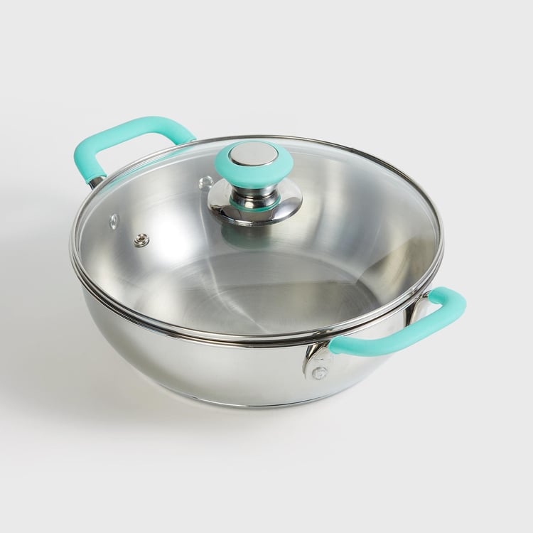 Chef Special Stainless Steel Kadhai with Lid - 3L